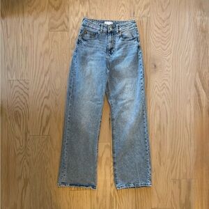 H&M High Rise Wide Leg Jeans